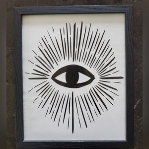 The eye canvas paint